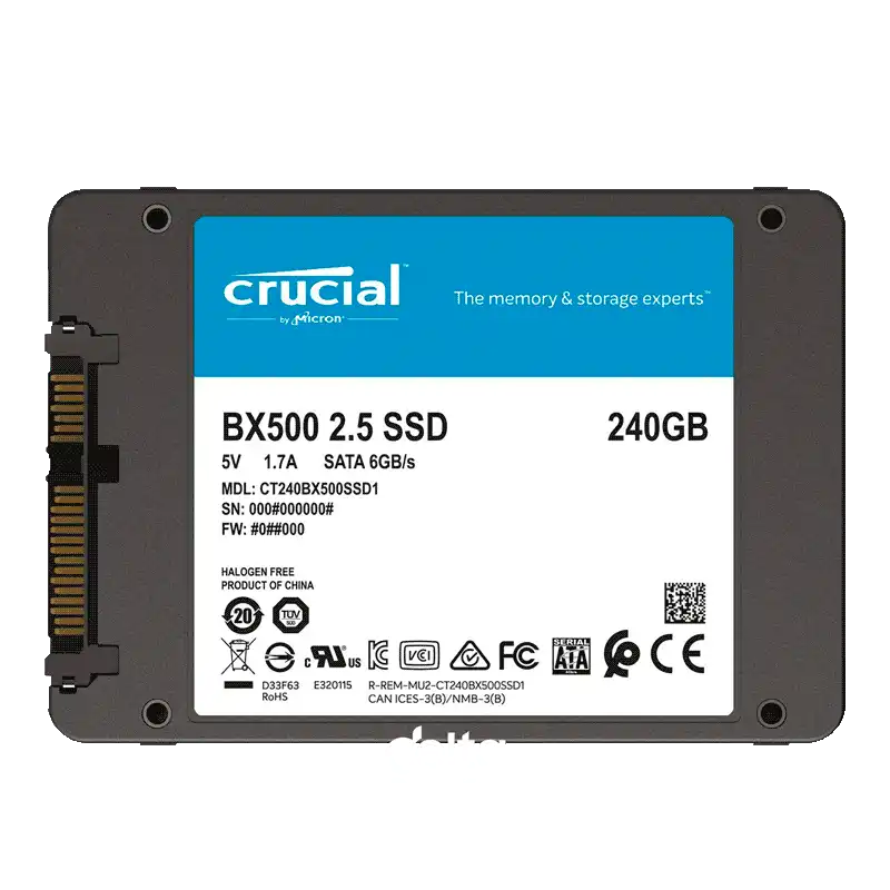 Crucial BX500 3D NAND 240GB SATA 2.5-inch SSD
